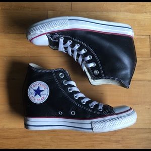 Converse Lux Wedge Leather Sneakers